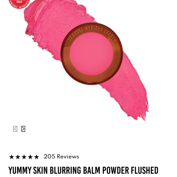 Danessa Myricks Yummy Skin Blurring Balm Powder Flushed in It Girl, NIB - Picture 4 of 9